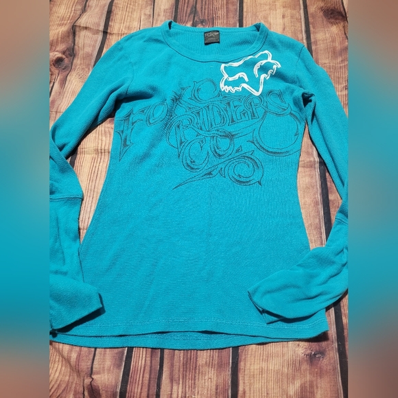 Fox Tops - Fox Vibrant Blue Long Sleeve Tee